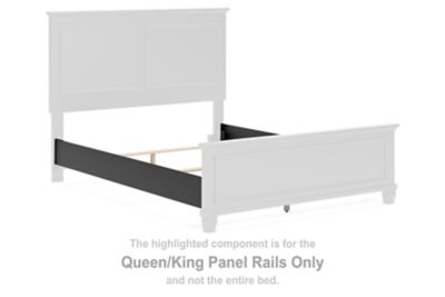 Lanolee - Queen/King Panel Rails - Black