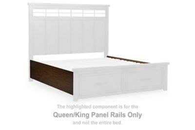Taffenbrook - Queen/King Panel Rails - Medium Brown