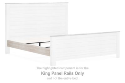 Willowton - King Panel Rails - Whitewash