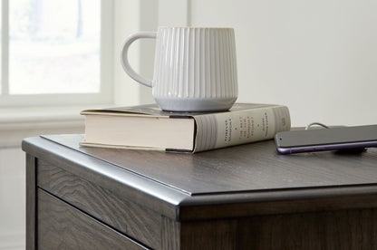 Montillan - Two Drawer Night Stand - Grayish Brown