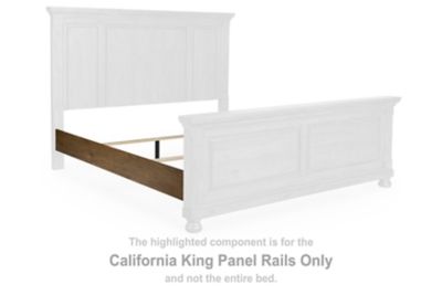 Feddinger - California King Panel Rails - Medium Brown