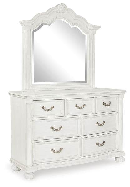 Montelaine - Dresser And Mirror - Antique White