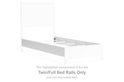 Binterglen - Twin/Full Bed Rails - White