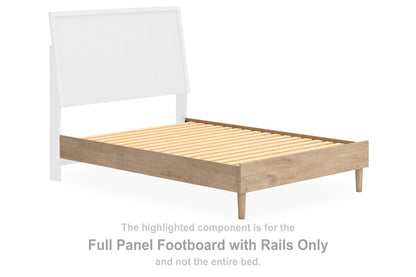 Cielden - Full Panel Footboard With Rails - Tan