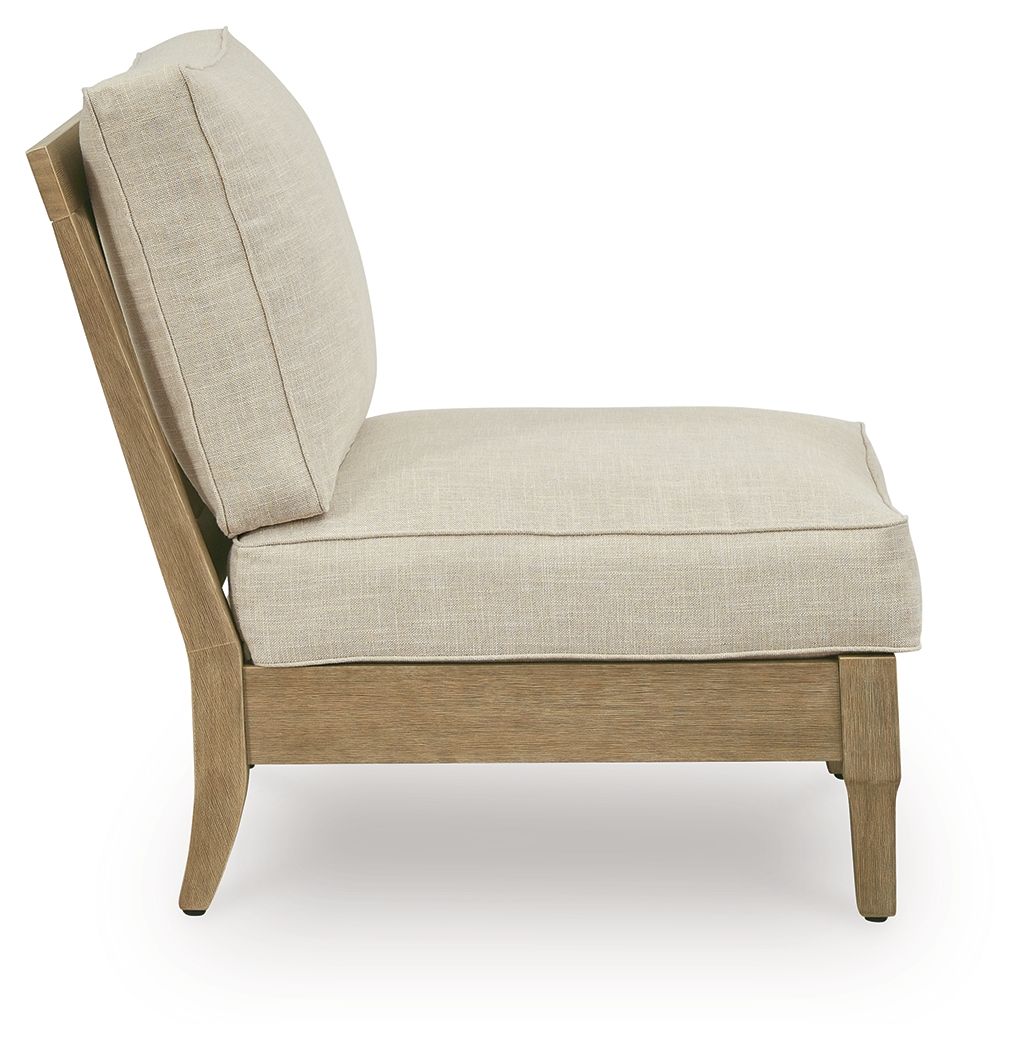 Clare View - Armless Chair With Cushion - Beige