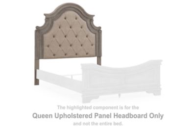 Lodenbay - Queen UPH Panel Headboard - Antique Gray