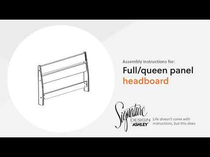 Deanlow - Queen Panel Headboard - Honey