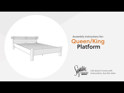 Danziar - Queen Panel Footboard W/Rails - Black