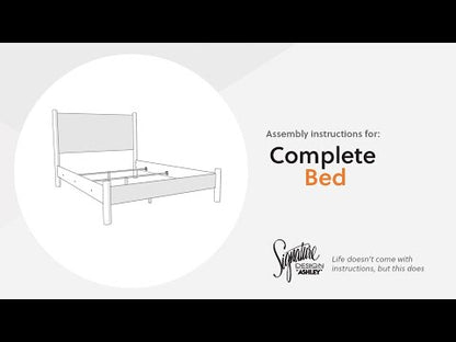 Pamytta - Queen Panel Footboard With Rails - Brown