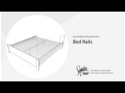 Danziar - Queen / King Platform Rails - Black