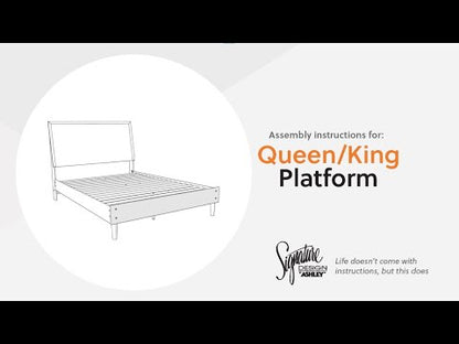 Cielden - Queen Panel Footboard With Rails - Tan