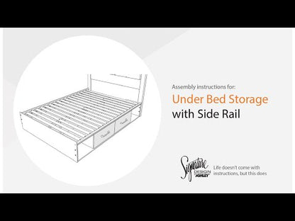 Drystan - T/F Side Storage w/Rail - Brown / Beige