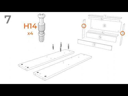 Oliah - T Bookcase Storage w/End Panel - Natural